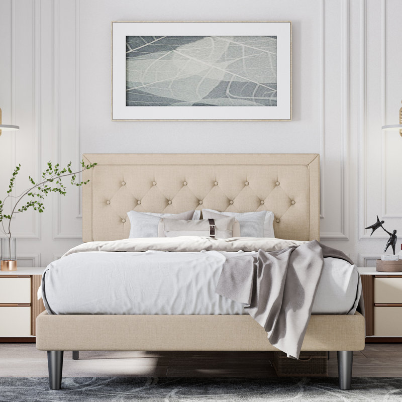 Mercury Row® Hegg Tufted Upholstered Platform Bed & Reviews Wayfair